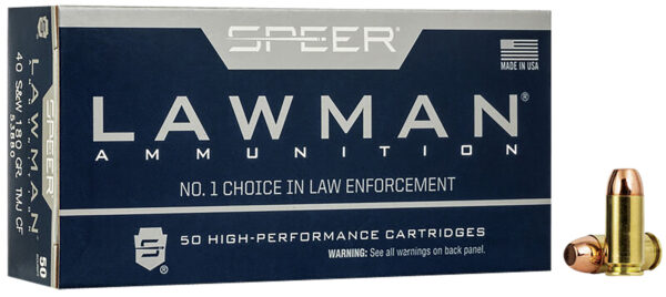 Speer Lawman Clean-Fire .40 S&W 180 gr TMJ — 50rd