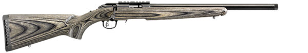 Ruger 8350 American Rimfire Target Full Size 17 HMR 9+1 18″ Satin Blued Threaded Bull Barrel & Alloy Steel Receiver w/Scope Rail, Black Fixed Laminate Stock, Right Hand