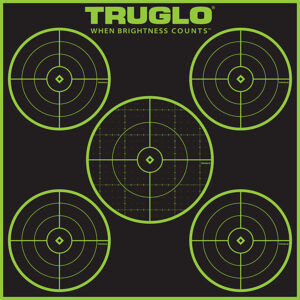 TRUGLO Tru-See 5-Bull 12×12 Targets — 12 Pack