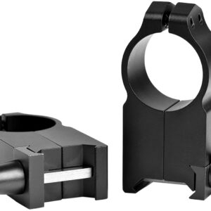 Warne 204LM Vertical Rings Maxima Matte Black 1″ Ultra High Quick Detach 0 MOA
