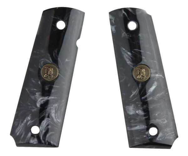 28383 Pachmayr 62000 1911 Full-Size Black Pearl Grips