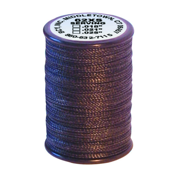 BCY 62XS Braided Center Serving Black .018 100 yds.