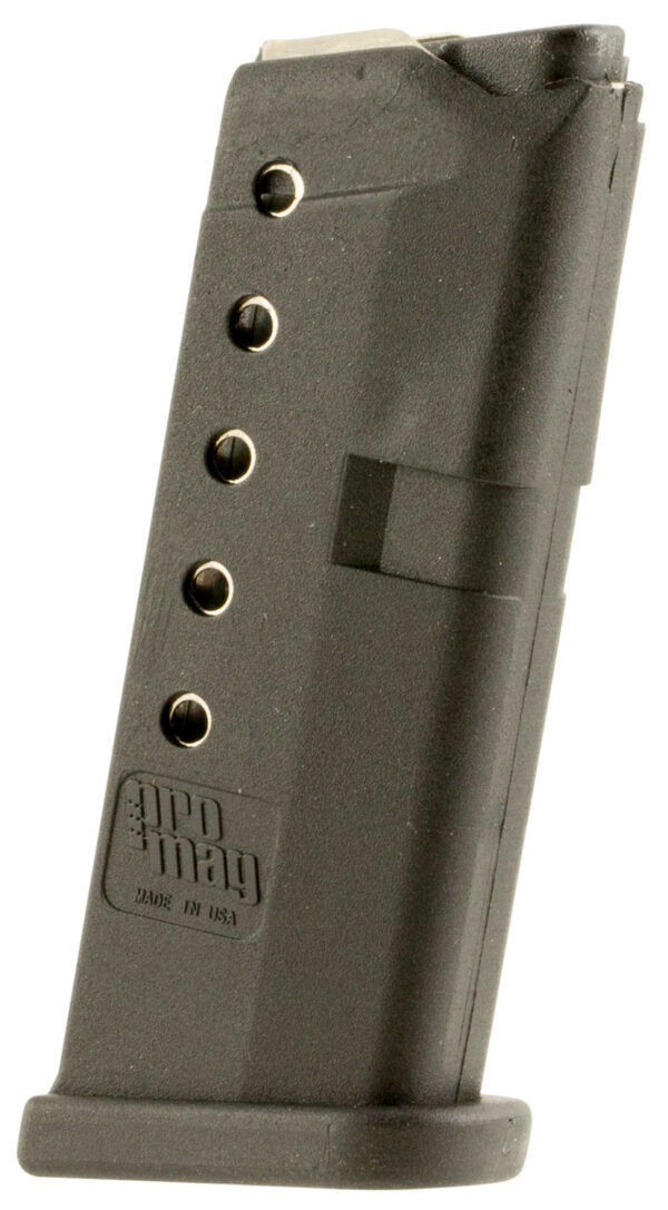 29479 ProMag GLK10 Magazine for GLOCK 42 — .380 ACP 6rd Black Polymer