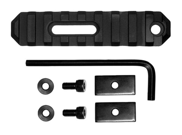 30181 GrovTec GTSW190 3.8 Inch 9-Slot Picatinny Rail, Black