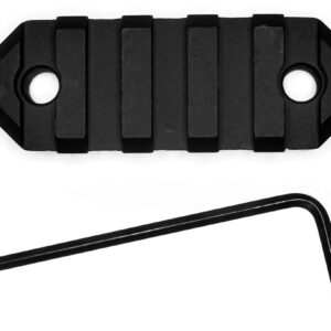 GrovTec 2.2″ 5-Slot KeyMod Picatinny Rail – Black