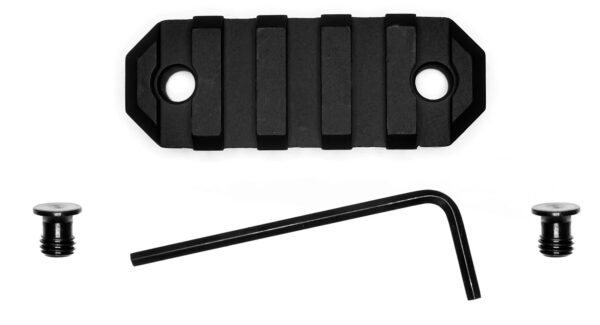 30184 GrovTec 2.2″ 5-Slot KeyMod Picatinny Rail – Black