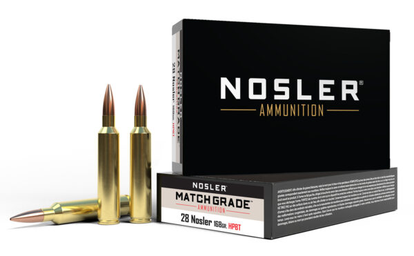 Nosler Match Grade 28 Nosler 168gr HPBT — 20 Rounds