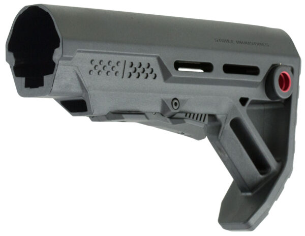 Strike Industries MOD1 Mil-Spec Stock – Black/Red for AR-15