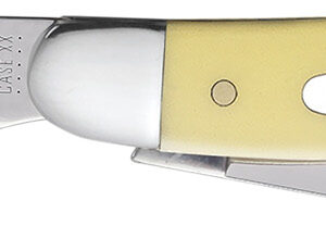 CASE Medium Stockman Yellow Synthetic Handle Folding Knife