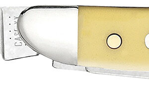 Case Peanut Yellow Synthetic 2-Blade Folding Knife