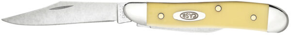 31637 Case Peanut Yellow Synthetic 2-Blade Folding Knife