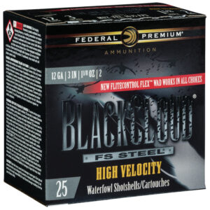 Federal Black Cloud FS HV 12ga 3in 1-1/8oz #2 25rd