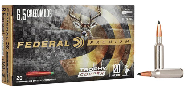 32053 Federal 6.5 Creedmoor 120gr Trophy Copper 20rd