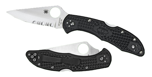32208 Spyderco Delica 4 C11SBK — 2.88in Serrated VG-10 Knife