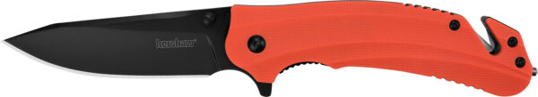 32255 Kershaw Barricade Rescue Folding Knife 3.5″ Orange