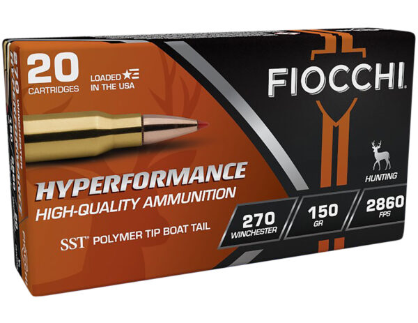 Fiocchi 270 Win 150 gr SST Hyperformance Hunt Ammo – 20 rd