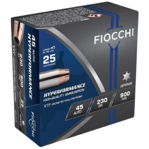 Fiocchi 45 ACP 230gr XTP HP – 25rd Box