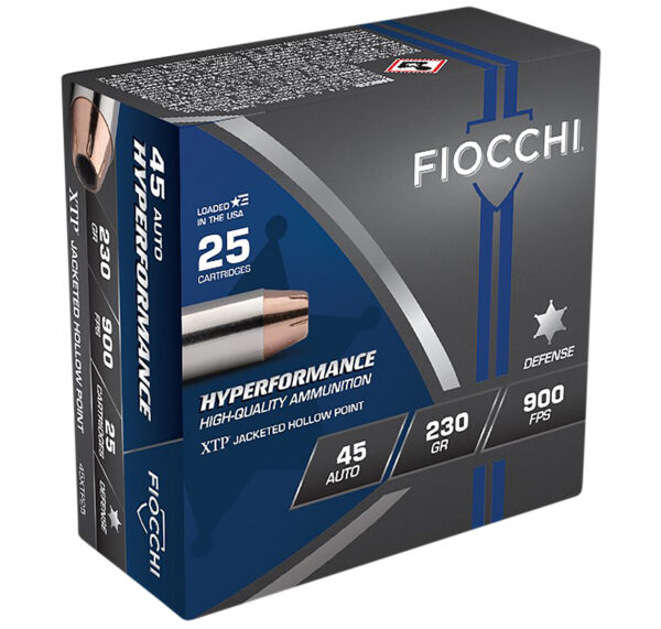 Fiocchi 45 ACP 230gr XTP HP – 25rd Box