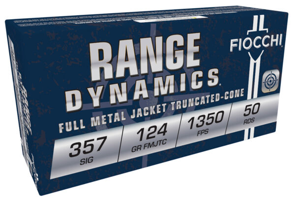 34041 Fiocchi 357 Sig 124gr FMJ — 50rd Box