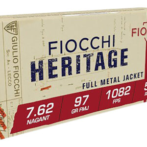 Fiocchi 7.62 Nagant FMJ 50rd Box (20 boxes/case)
