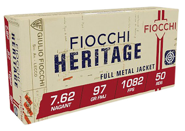 Fiocchi 7.62 Nagant FMJ 50rd Box (20 boxes/case)