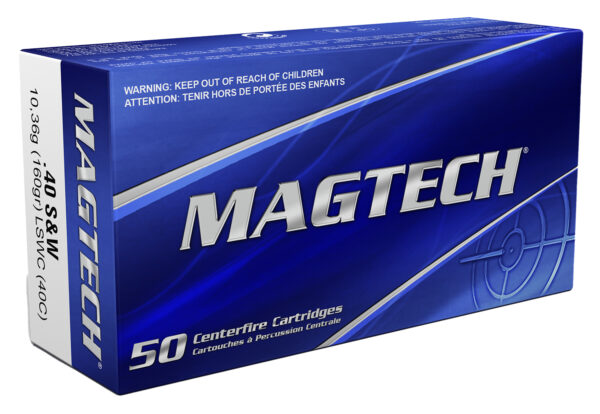 34831 Magtech 40C 40 S&W 160gr Lead Semi Wadcutter – 50rd Box