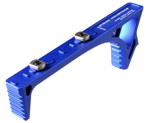 35582 Strike Industries LINK Curved ForeGrip — Blue Aluminum