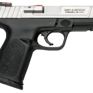 Smith & Wesson 11907 SD VE 9mm Luger Caliber with 4″ Barrel, 10+1 Capacity, Matte Black Finish Picatinny Rail Frame, Serrated Stainless Steel Slide, Textured Polymer Grip & HiViz Sights