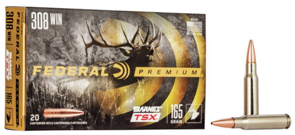36224 Federal Premium .308 Win 165 gr Barnes TSX 20rd