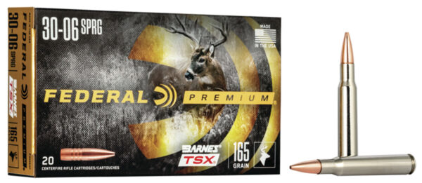 36227 Federal Premium 30-06 Springfield 165 gr Barnes TSX, 20 rd
