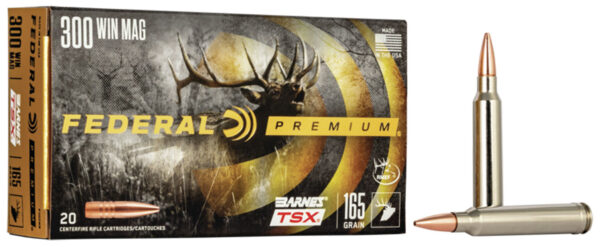 Federal Premium 300 Win Mag 165 gr Barnes TSX – 20rd