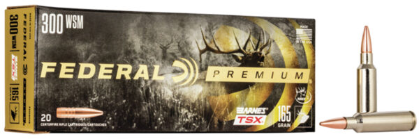 36236 Federal Premium 300 WSM 165gr Barnes TSX, 20rd