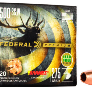 Federal Premium .500 S&W Magnum 275 gr Barnes Expander – 20rd