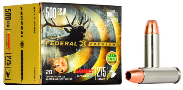 Federal Premium .500 S&W Magnum 275 gr Barnes Expander – 20rd