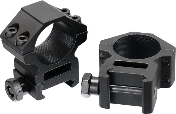 UTG Accushot 1″ Medium Scope Rings — Matte Black