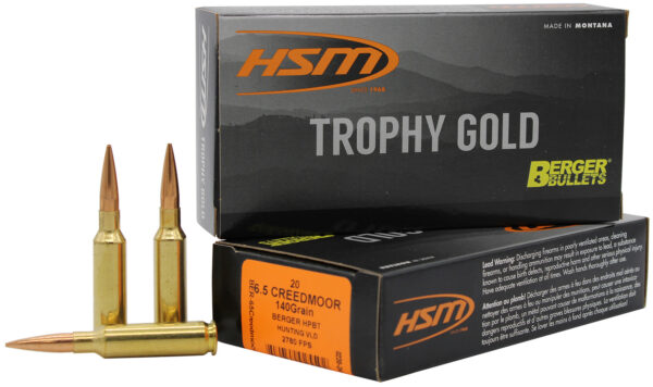 HSM Trophy Gold 6.5 Creedmoor 140gr Berger VLD – 20rd