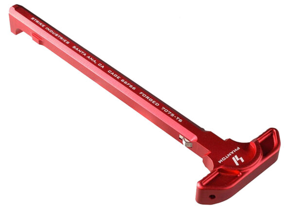 37681 Strike Industries Latchless Charging Handle — AR-15 Red