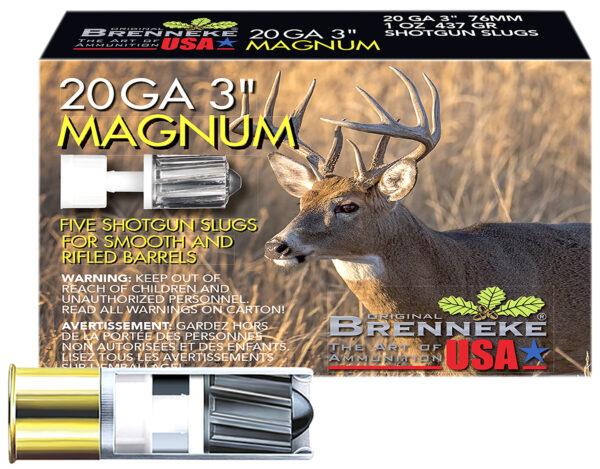 Brenneke Magnum 20 Gauge 3 in 1 oz Slug