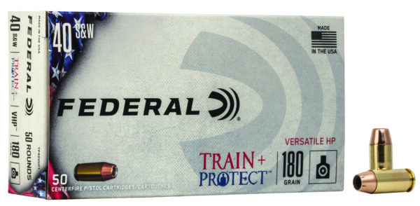 38293 Federal Train+Protect .40 S&W 180gr VHP 50rd