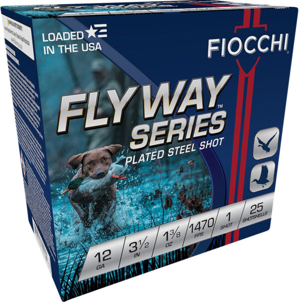 Fiocchi Flyway 12ga 3.5in 1-3/8oz #1 Steel 25rd Box
