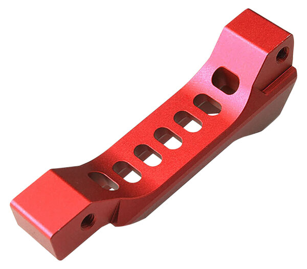 41265 Strike Industries BTGFANGRED Fang Trigger Guard Red Aluminum For AR-Platform