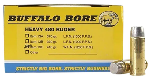 Buffalo Bore 13C20 480 Ruger 410gr WFN 20/Box
