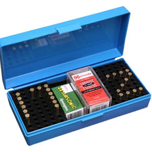 MTM SB-200 Flip-Top Rimfire Ammo Box — Blue