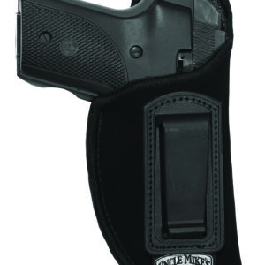 Uncle Mike’s 89012 Inside The Pants Holster IWB Size 01 Black Suede Like Belt Clip Fits Medium Autos Fits 3-4″ Barrel Left Hand