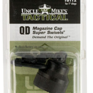 Uncle Mike’s Mag Cap Swivel Set Mossberg 590/835 1″ Blued