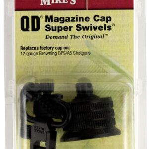 Uncle Mike’s 18302 Mag Cap Swivel Set — 12 Gauge, 1-inch Loop