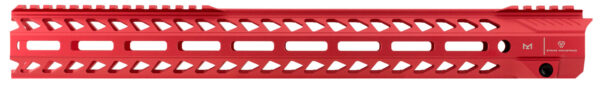 Strike Industries Strike Rail 17″ M-LOK Handguard — Red Aluminum