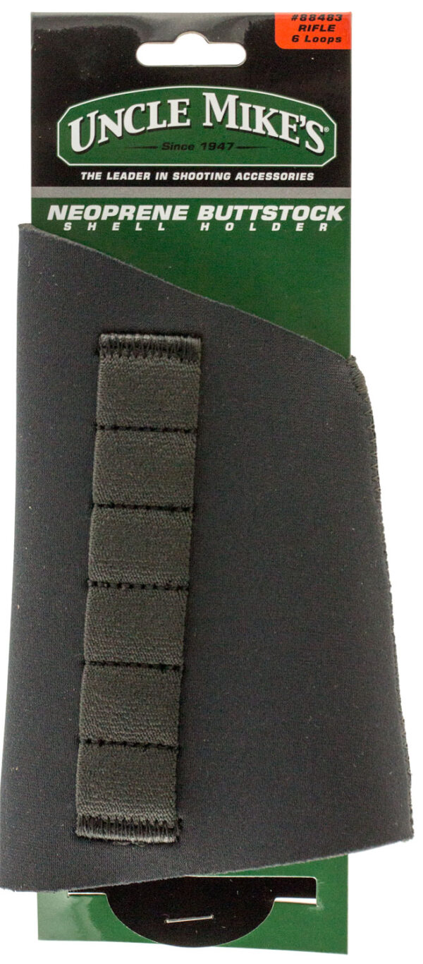 45712 Uncle Mikes Buttstock Shell Holder, Neoprene 6-Loop