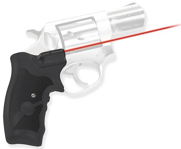 45860 Crimson Trace 0119501 Lasergrips Fits Ruger SP101, Red Laser 633nM Wavelength 5mW Output, Black Polymer