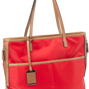 Bulldog BDP056 Tote Purse w/Holster — Red Nylon, Right Hand